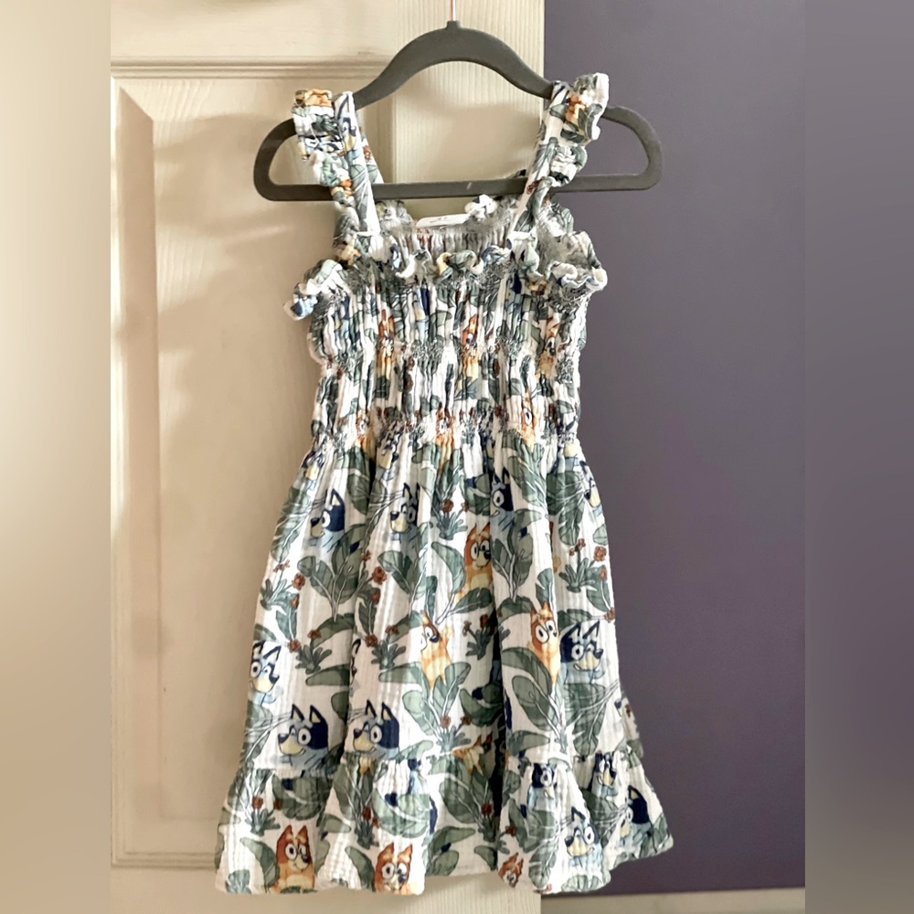 Bluey Floral Print Dress